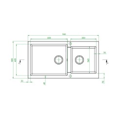 Pyramis Pyragranite Alazia Ένθετος Νεροχύτης από Συνθετικό Γρανίτη 96x50cm Iron Grey Pyramis Pyragranite Alazia Ένθετος Νεροχύτης από Συνθετικό Γρανίτη 96x50cm Iron Grey
